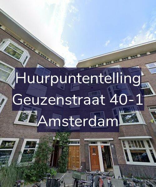 Foto gevel Huurpuntentelling voor Geuzenstraat 40-1, Amsterdam