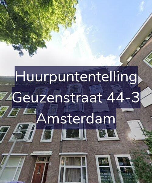 Foto gevel Huurpuntentelling voor Geuzenstraat 44-3, Amsterdam