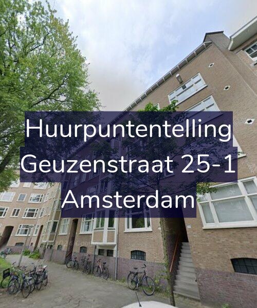 Foto gevel Huurpuntentelling voor Geuzenstraat 25-1, Amsterdam