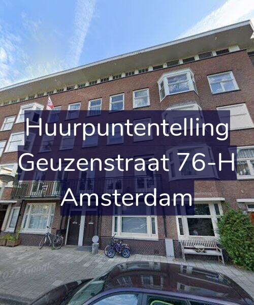 Foto gevel Huurpuntentelling voor Geuzenstraat 76-H, Amsterdam