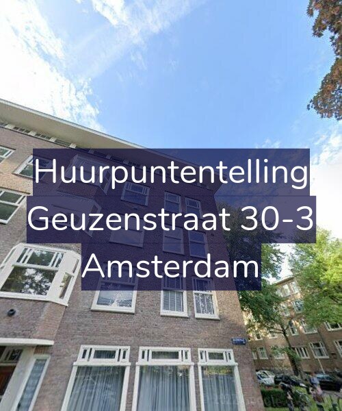Foto gevel Huurpuntentelling voor Geuzenstraat 30-3, Amsterdam