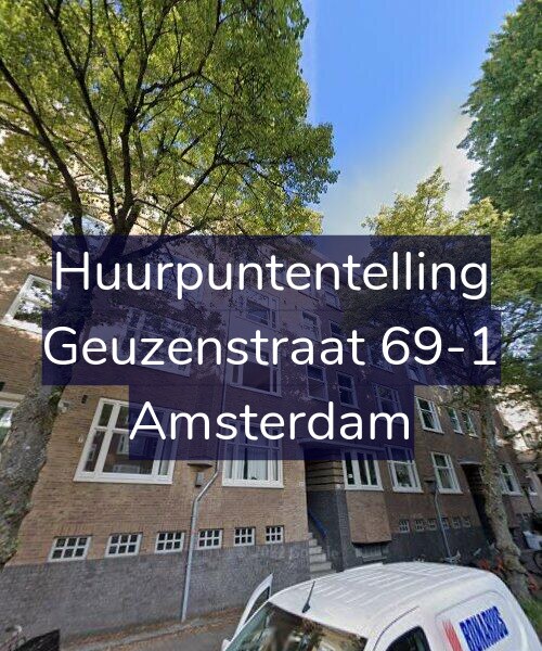 Foto gevel Huurpuntentelling voor Geuzenstraat 69-1, Amsterdam
