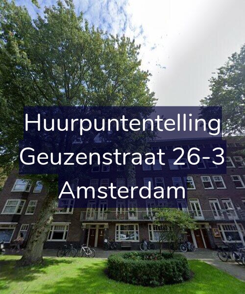 Foto gevel Huurpuntentelling voor Geuzenstraat 26-3, Amsterdam