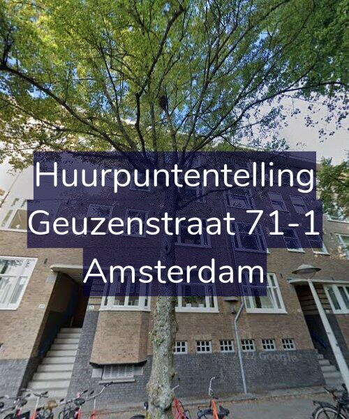 Foto gevel Huurpuntentelling voor Geuzenstraat 71-1, Amsterdam