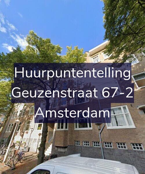 Foto gevel Huurpuntentelling voor Geuzenstraat 67-2, Amsterdam