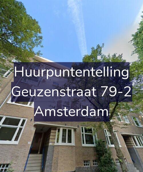Foto gevel Huurpuntentelling voor Geuzenstraat 79-2, Amsterdam