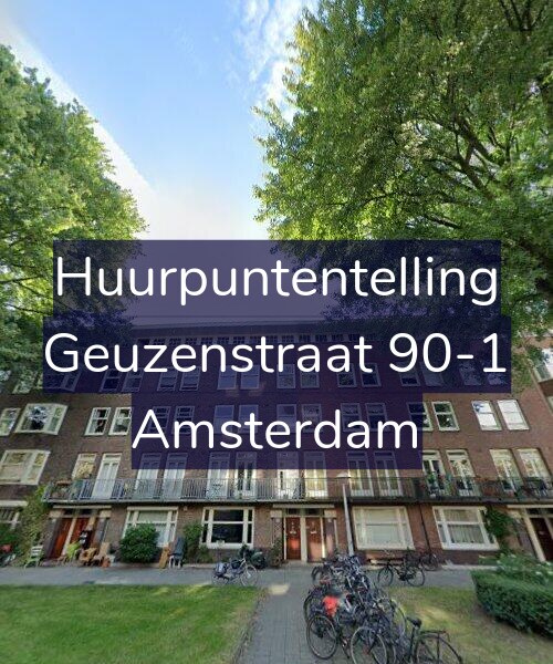Foto gevel Huurpuntentelling voor Geuzenstraat 90-1, Amsterdam
