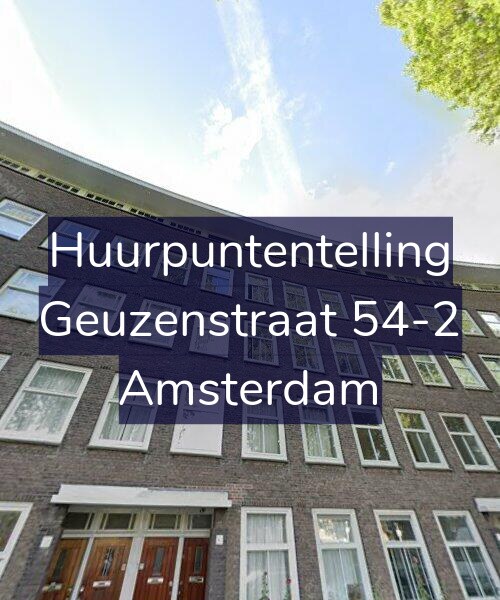 Foto gevel Huurpuntentelling voor Geuzenstraat 54-2, Amsterdam