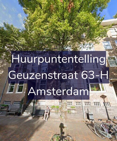 Foto gevel Huurpuntentelling voor Geuzenstraat 63-H, Amsterdam
