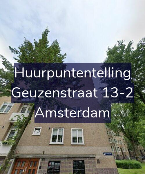 Foto gevel Huurpuntentelling voor Geuzenstraat 13-2, Amsterdam