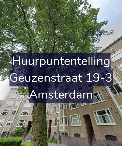 Foto gevel Huurpuntentelling voor Geuzenstraat 19-3, Amsterdam