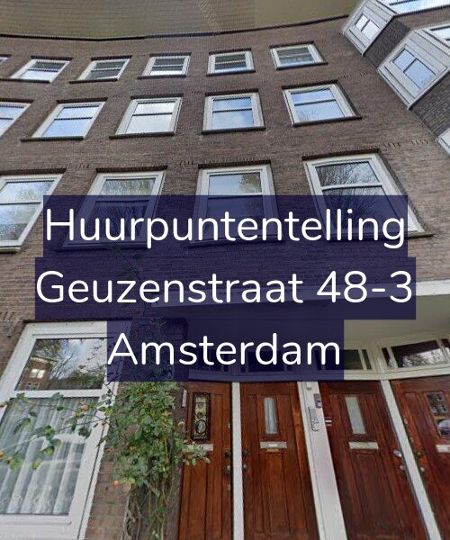 Foto gevel Huurpuntentelling voor Geuzenstraat 48-3, Amsterdam