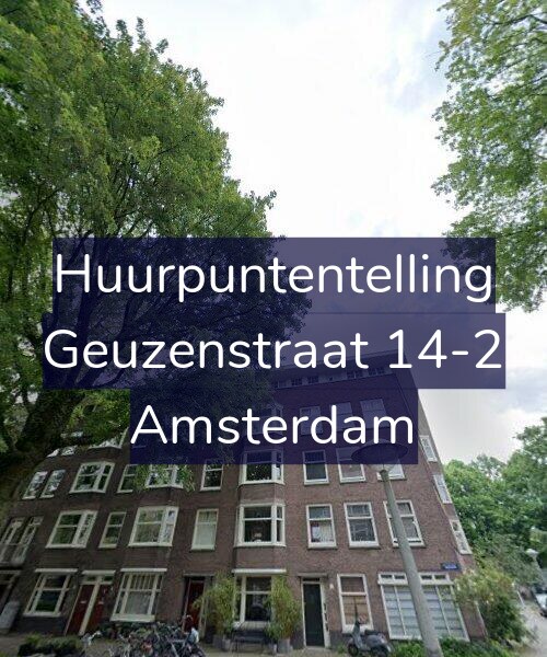 Foto gevel Huurpuntentelling voor Geuzenstraat 14-2, Amsterdam