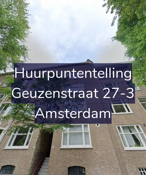 Foto gevel Huurpuntentelling voor Geuzenstraat 27-3, Amsterdam