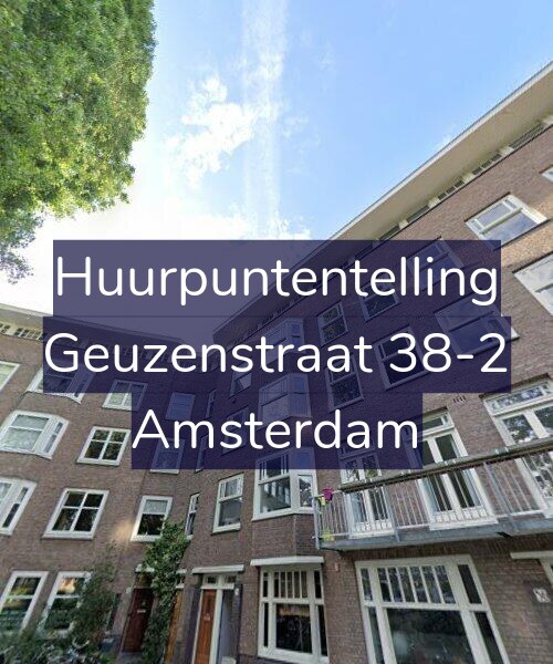 Foto gevel Huurpuntentelling voor Geuzenstraat 38-2, Amsterdam