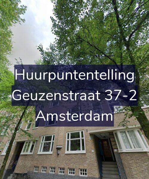 Foto gevel Huurpuntentelling voor Geuzenstraat 37-2, Amsterdam