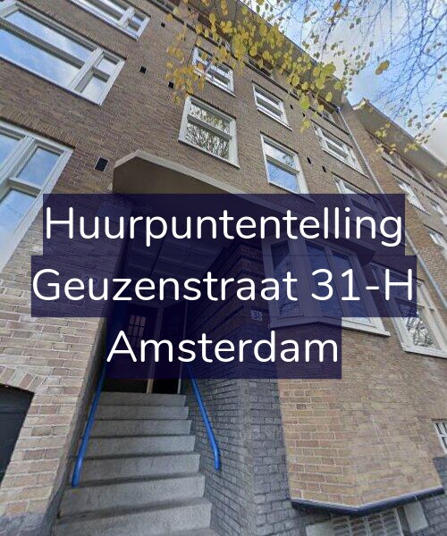 Foto gevel Huurpuntentelling voor Geuzenstraat 31-H, Amsterdam