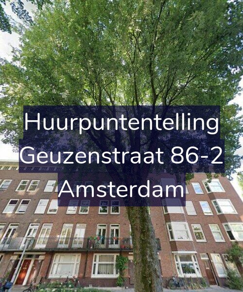 Foto gevel Huurpuntentelling voor Geuzenstraat 86-2, Amsterdam