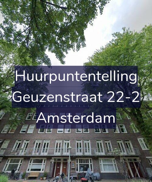 Foto gevel Huurpuntentelling voor Geuzenstraat 22-2, Amsterdam