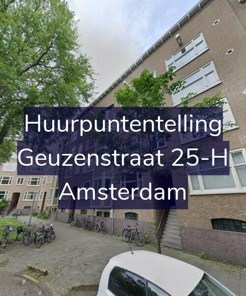 Foto gevel Huurpuntentelling voor Geuzenstraat 25-H, Amsterdam
