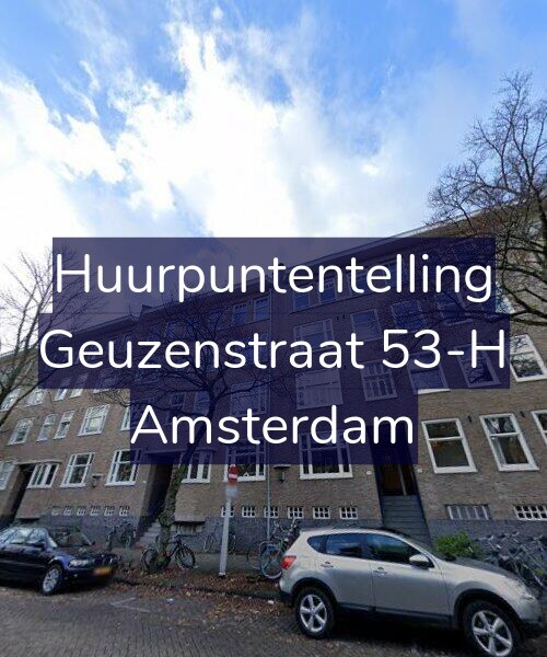 Foto gevel Huurpuntentelling voor Geuzenstraat 53-H, Amsterdam
