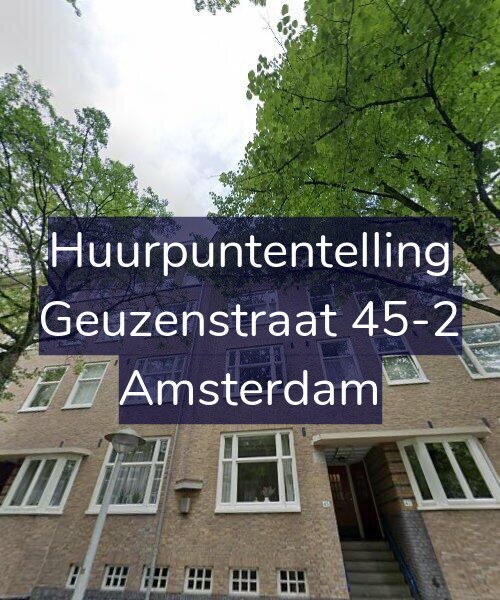 Foto gevel Huurpuntentelling voor Geuzenstraat 45-2, Amsterdam