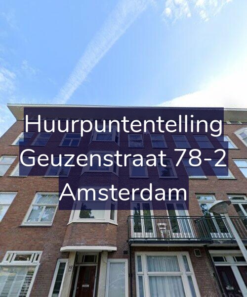 Foto gevel Huurpuntentelling voor Geuzenstraat 78-2, Amsterdam