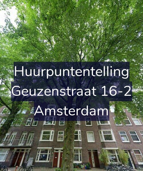 Foto gevel Huurpuntentelling voor Geuzenstraat 16-2, Amsterdam
