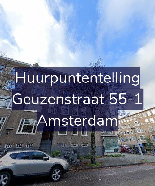 Foto gevel Huurpuntentelling voor Geuzenstraat 55-1, Amsterdam