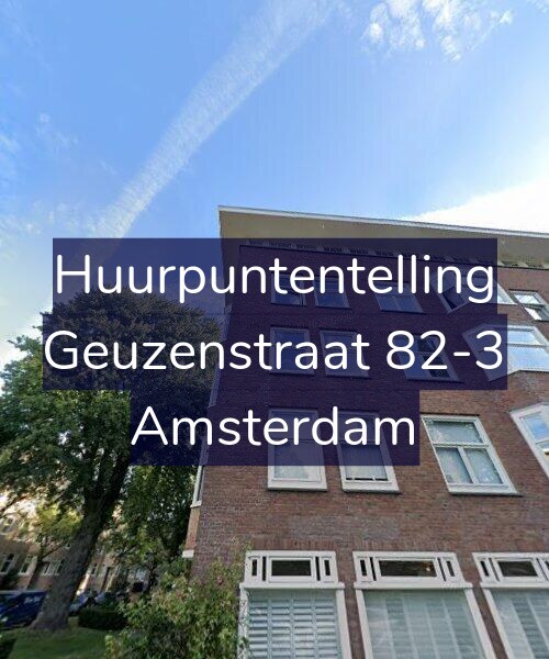 Foto gevel Huurpuntentelling voor Geuzenstraat 82-3, Amsterdam