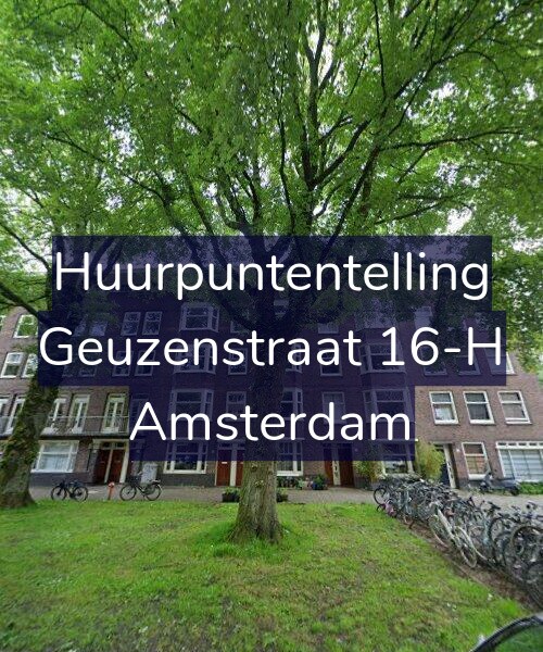 Foto gevel Huurpuntentelling voor Geuzenstraat 16-H, Amsterdam