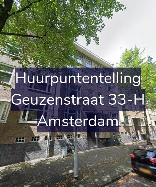 Foto gevel Huurpuntentelling voor Geuzenstraat 33-H, Amsterdam