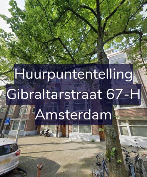 Foto gevel Huurpuntentelling voor Gibraltarstraat 67-H, Amsterdam