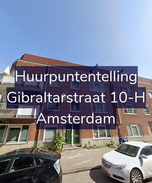 Foto gevel Huurpuntentelling voor Gibraltarstraat 10-H, Amsterdam