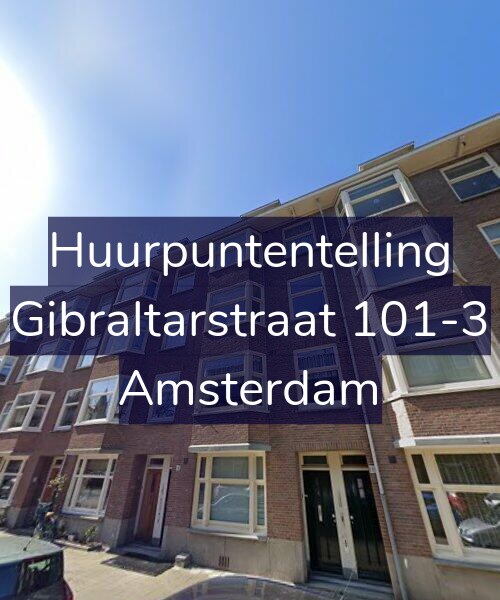 Foto gevel Huurpuntentelling voor Gibraltarstraat 101-3, Amsterdam
