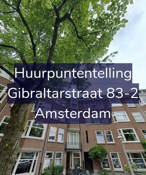 Foto gevel Huurpuntentelling voor Gibraltarstraat 83-2, Amsterdam