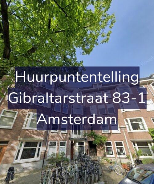 Foto gevel Huurpuntentelling voor Gibraltarstraat 83-1, Amsterdam
