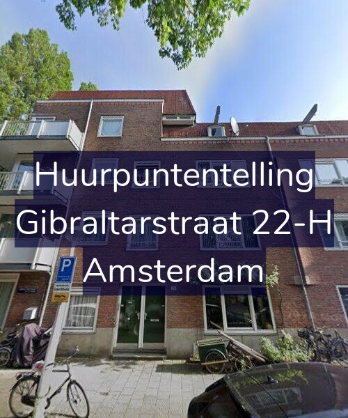 Foto gevel Huurpuntentelling voor Gibraltarstraat 22-H, Amsterdam