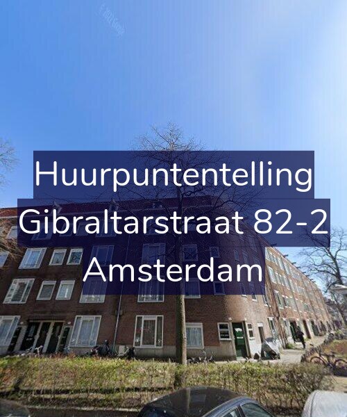 Foto gevel Huurpuntentelling voor Gibraltarstraat 82-2, Amsterdam