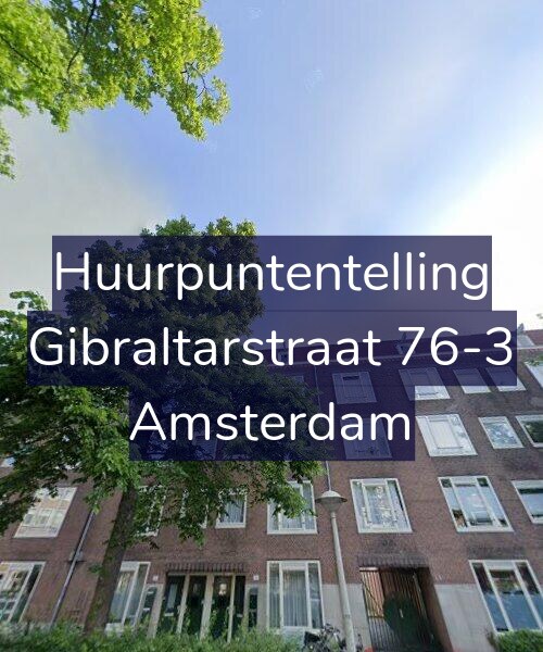 Foto gevel Huurpuntentelling voor Gibraltarstraat 76-3, Amsterdam