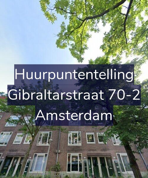 Foto gevel Huurpuntentelling voor Gibraltarstraat 70-2, Amsterdam