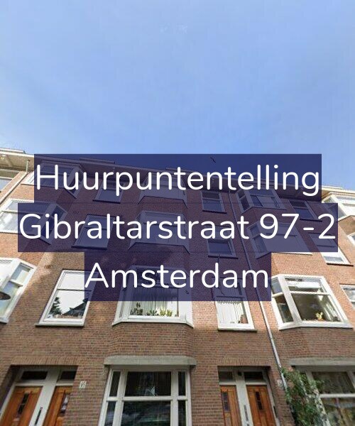 Foto gevel Huurpuntentelling voor Gibraltarstraat 97-2, Amsterdam