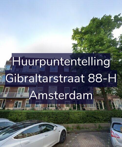 Foto gevel Huurpuntentelling voor Gibraltarstraat 88-H, Amsterdam