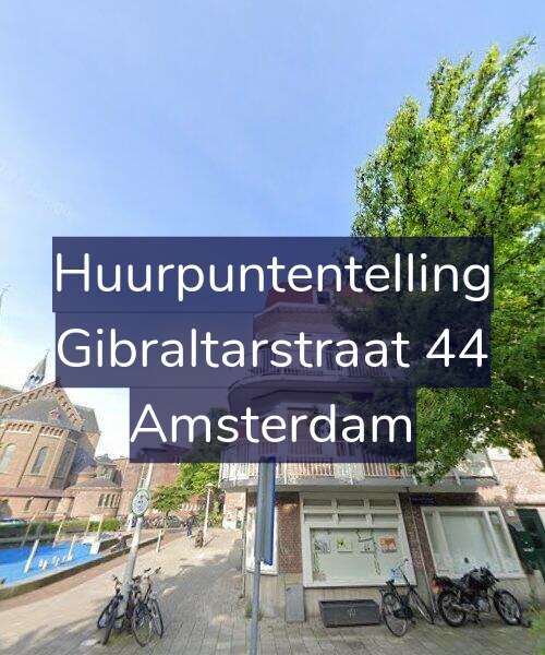 Foto gevel Huurpuntentelling voor Gibraltarstraat 44, Amsterdam