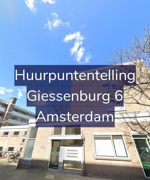 Foto gevel Huurpuntentelling voor Giessenburg 6, Amsterdam