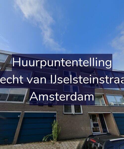 Foto gevel Huurpuntentelling voor Gijsbrecht van IJselsteinstraat 163, Amsterdam