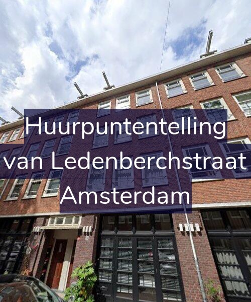 Foto gevel Huurpuntentelling voor Gillis van Ledenberchstraat 28-1, Amsterdam