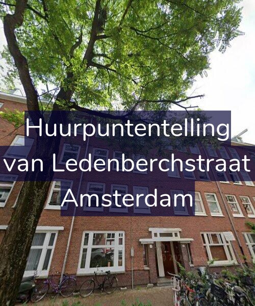 Foto gevel Huurpuntentelling voor Gillis van Ledenberchstraat 25-1, Amsterdam