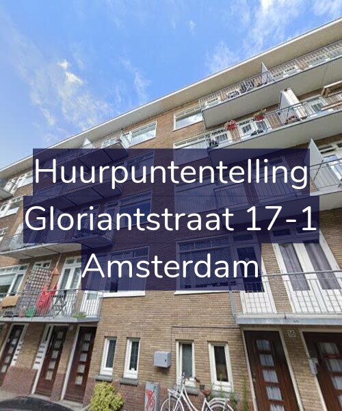 Foto gevel Huurpuntentelling voor Gloriantstraat 17-1, Amsterdam
