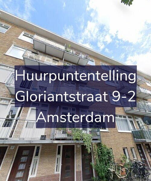 Foto gevel Huurpuntentelling voor Gloriantstraat 9-2, Amsterdam